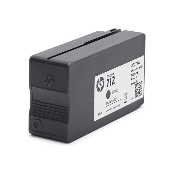 HP 712 Sort Blk 3ED71A 80ml