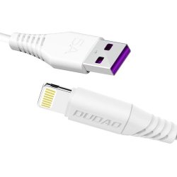 Dudao L2L USB-A to Lightning cable 2m hvid