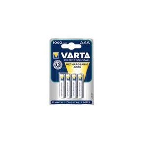 Varta AAA genop. batteri 4 stk