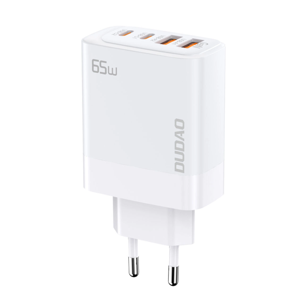 Dudao A65EU Adapter 65Watt GaN 2xUSB-C + 2xUSB-A