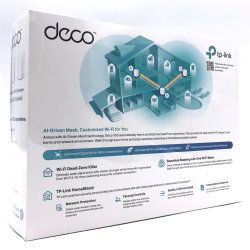 TP-Link Deco X50 Wi-Fi Mesh system desktop med 3 enheder