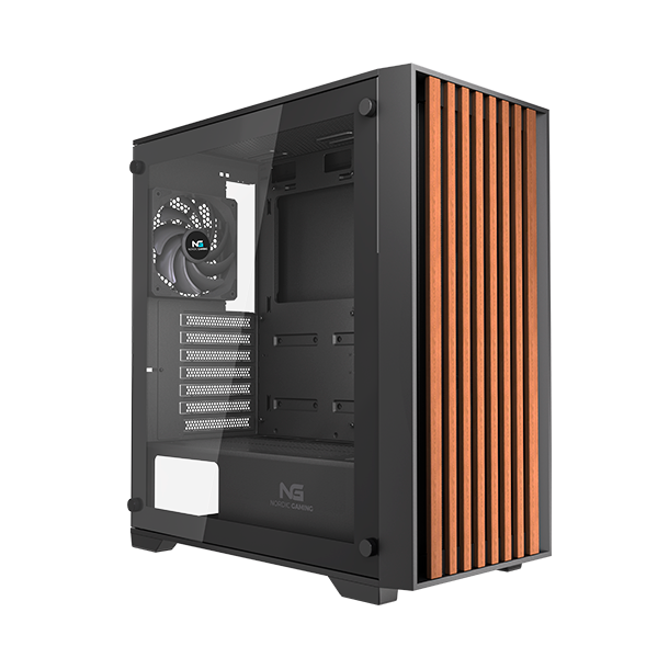 Nordic Gaming Ratatosk Tower ATX Sort Wood Kabinet uden Strmforsyning