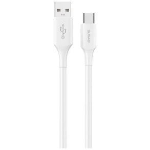 Dudao L2ST USB-A to USB-C kabel 30W 2m hvid