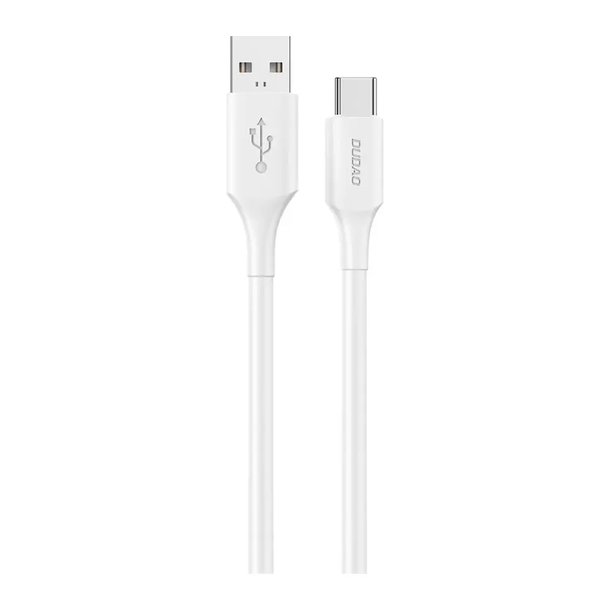 Dudao L2ST USB-A to USB-C kabel 30W 2m hvid