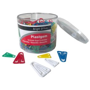 Plastclips blandet str.