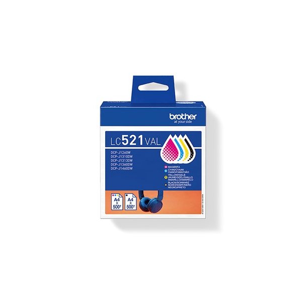 LC521VAL Multi-Pack CMYK ink cartridges