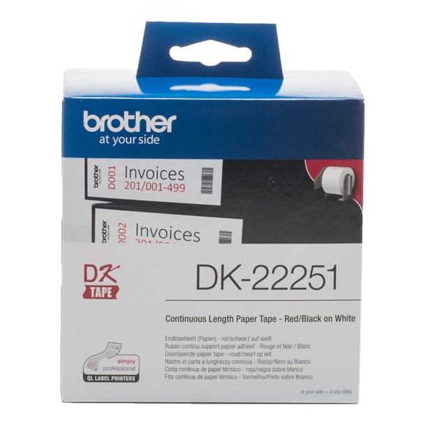 Brother DK 22251 Mrkater fortlbende papir (6,2 cm x 15,24 m) 1rulle(r)