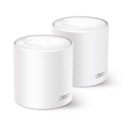 TP-Link Deco X50 Wi-Fi Mesh system desktop med 2 enheder