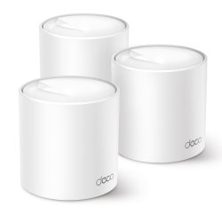 TP-Link Deco X50 Wi-Fi Mesh system desktop med 3 enheder