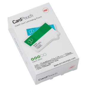 Laminat GBC 54x86mm klar 125mic 100/pk.