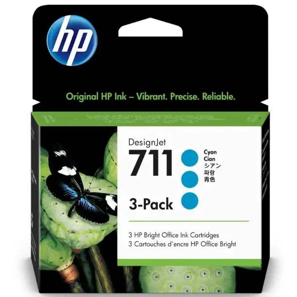 HP 711 Cyan CZ134A 3-pack