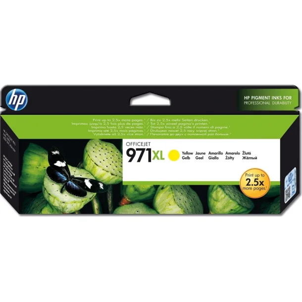 HP 971XL Gul 6600 sider Blk CN628AE