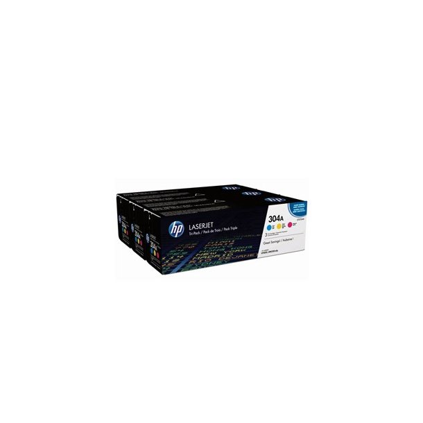 Color LaserJet 304A c/y/m tri-pack CF372AM