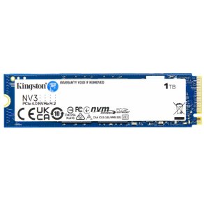 Kingston Solid state-drev NV3 1TB M.2 PCI Express 4.0 x4 (NVMe)
