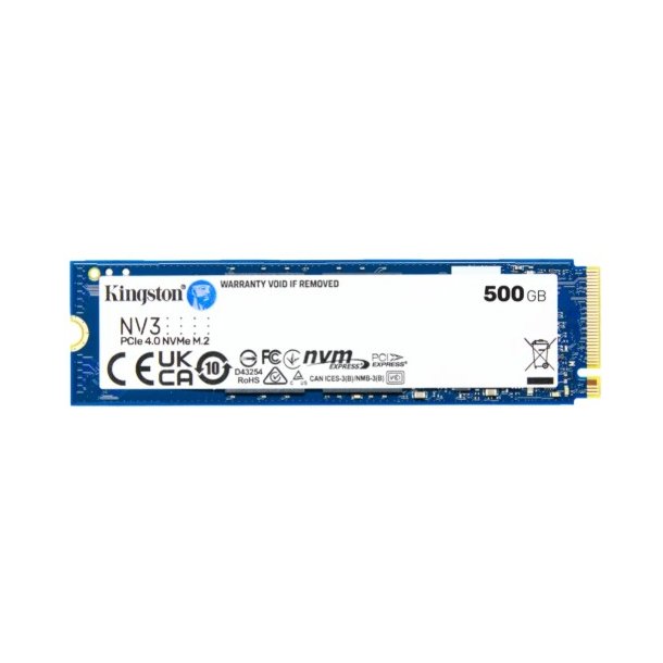 Kingston Solid state-drev NV3 500GB M.2 PCI Express 4.0 x4 (NVMe)