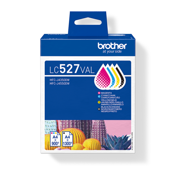 Brother LC 527 Valuepack Sort/Gul/Magenta/Cyan