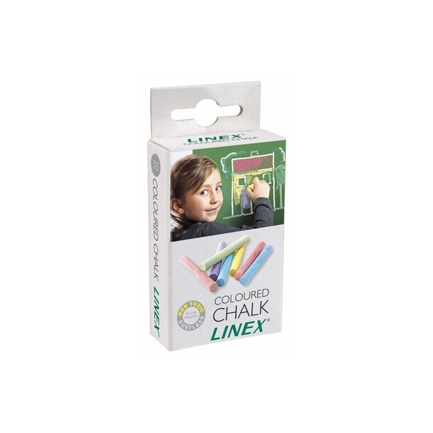 Farvekridt 10 farver Linex