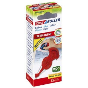 Limroller tesa ECO logo Refill 14x8,4mm permanent lim