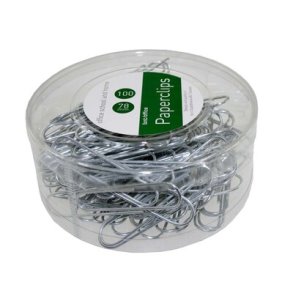 Papirclips 75mm 100stk