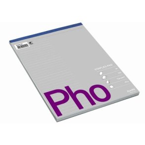 Standardblok A4 linieret 60g stub m/perf. u/huller