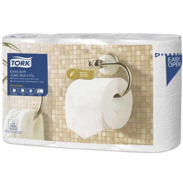 Toiletpapir Tork Extra soft T4 4-lag 19,1m 110405 42rul/kar