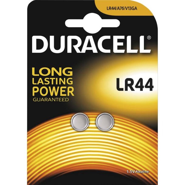 Duracell alkaline lr44 A76 2 stk