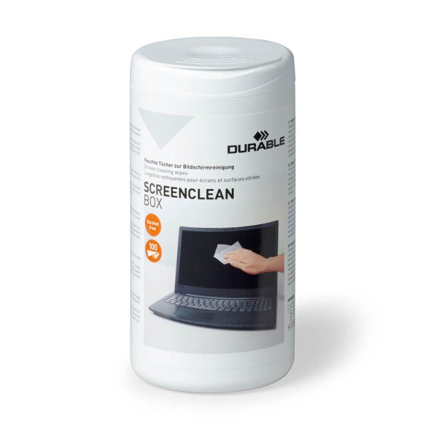 Renseservietter Screenclean Box 100stk/pak