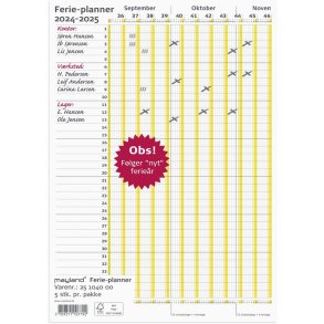 Ferie Planner 2025/2026 26104000