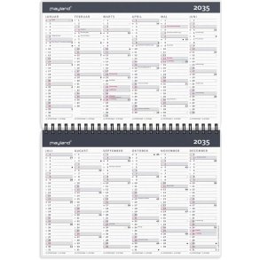 Mayland 10 rskalender A5 1470 m/illustration 14,8x21cm