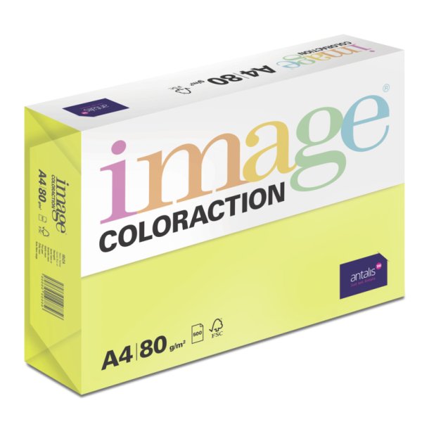 IMAGE COLORACTION A4 NEON YELL 80g 500ARK