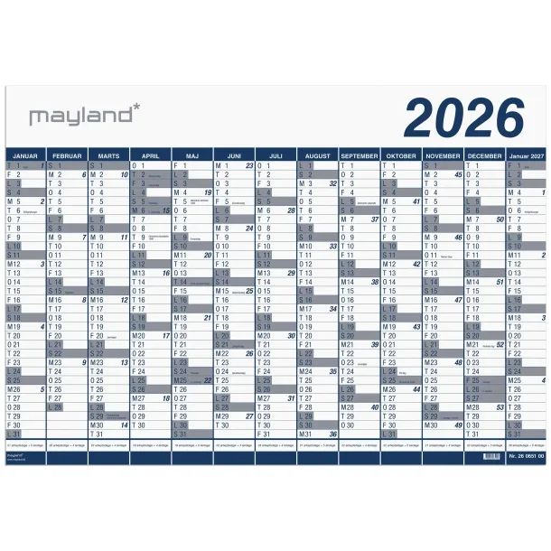 Kmpekalen. 2026 PP-plast i rr 26065000 13mdr