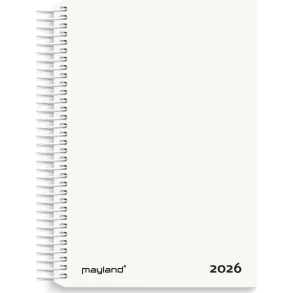 Spiralkalender 1-dag PP hvid 26210010