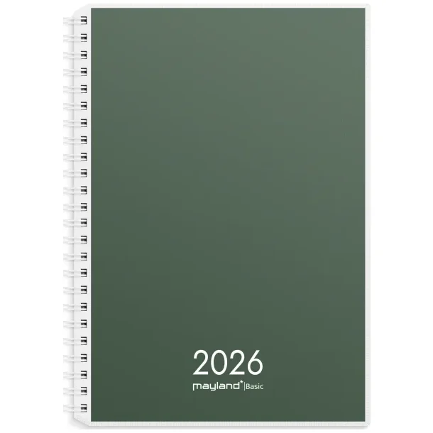 Mayland Basic spiralkalender 26267000 A5 uge PP 14,8x21cm
