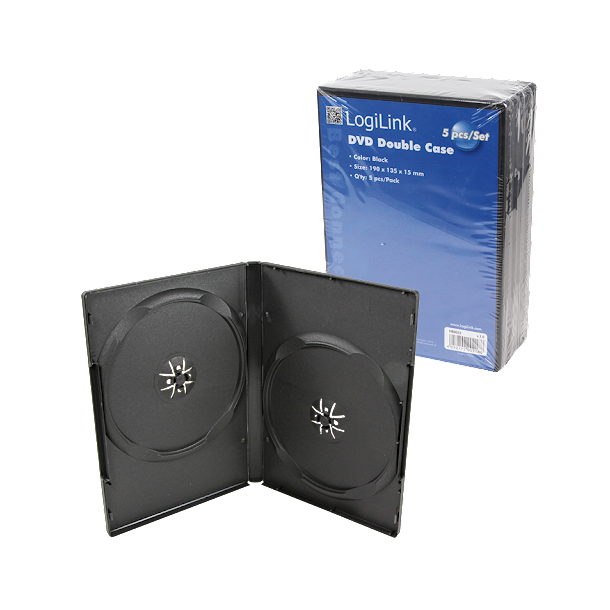 LogiLink DVD double case 5stk