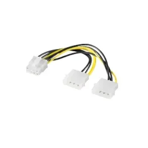 Intern Strm PCI Express 8 pin til 2 Molex 5,25