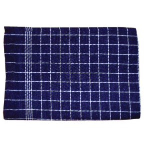 Viskestykke sort med hvide tern 50x70 cm