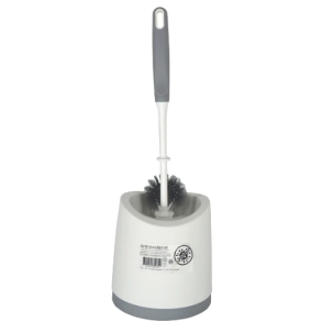 Toiletbrste m/skl antibakteriel gr/hvid