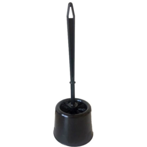 Toiletbrste plast sort