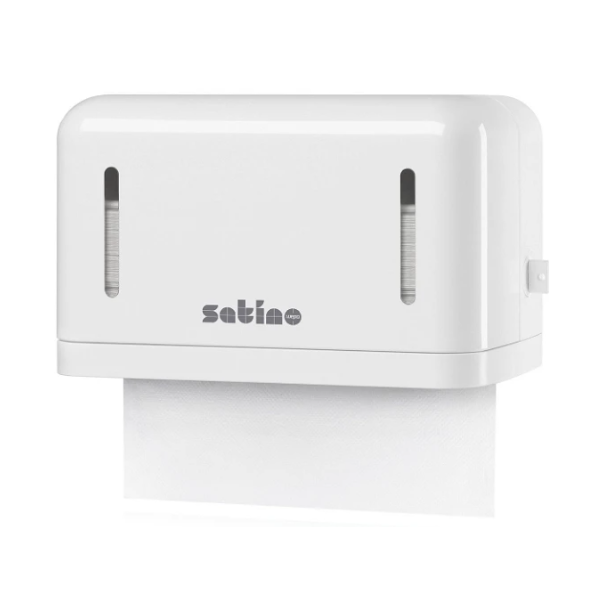 Satino Mini hndkldeark-dispenser hvid