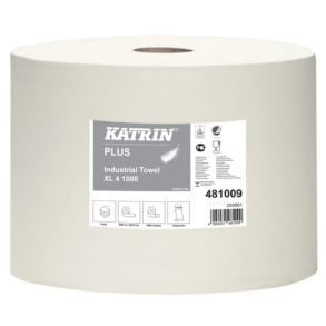  Katrin 481009 XL Plus industrirulle 4lags hvid 1rl