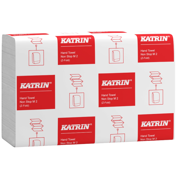 Katrin 85705 hndkldeark 24x20,6cm 2lag Z-fold hvid 2700ark