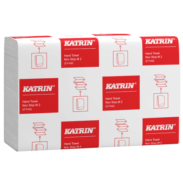 Katrin 88690 hndkldeark 25,5x20,3cm 2lag Z-fold hvid 3990ark