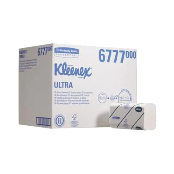 Kleenex Ultra hndkldeark 2lags hvid 15pk.