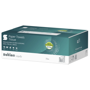 Satino Liquify hndkldeark 2lags 20,6x24cm hvid 25x150ark