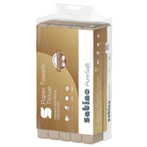 Satino PureSoft hndkldeark 2lags 24x23cm 3200stk
