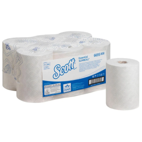 Scott aftrringspapir 19,8cmx190m hvid 6 ruller