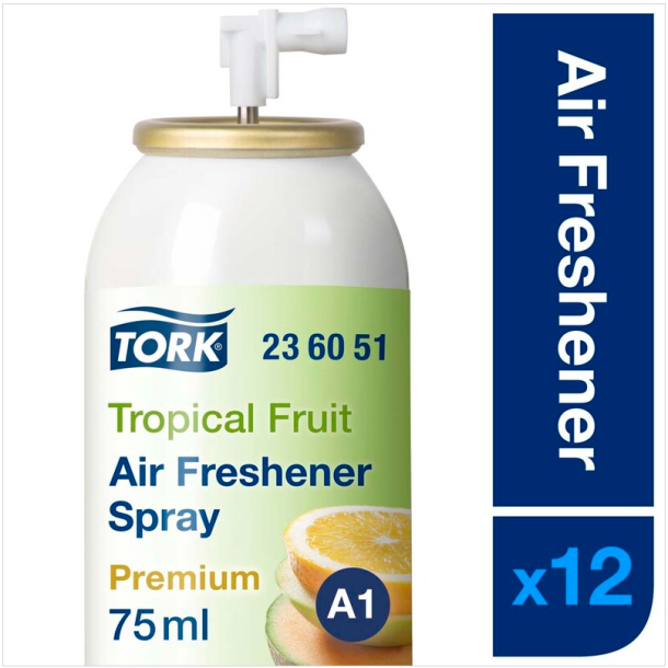 Tork 236051 Airfreshener Spray Tropisk Frugt A1 75ml - 12 stk.