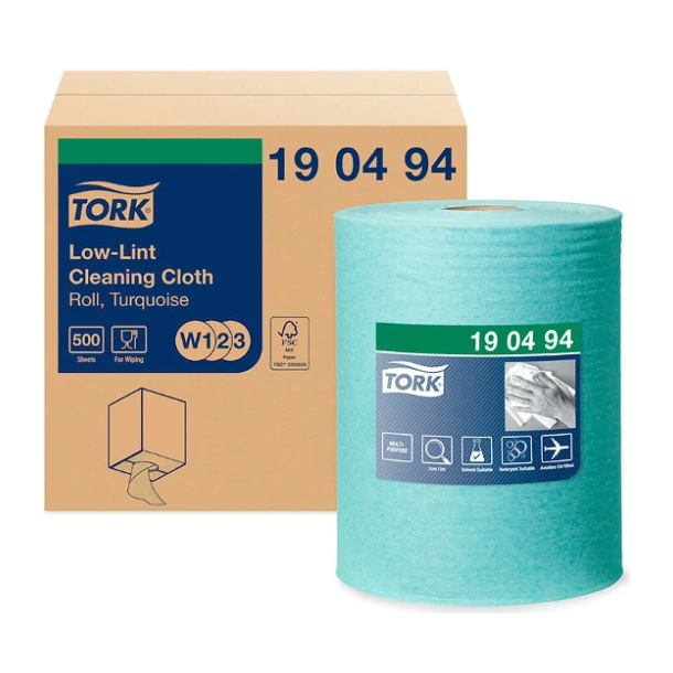 Tork 190494 Sensitiv W1/W2/W3 aftrringsklud turkis