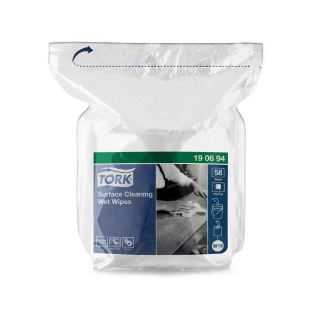 Tork 190694 W15 overfladewipes refill