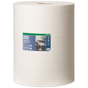 Tork 530137 Heavy-Duty W1/W2 1lags aftrringsklud hvid